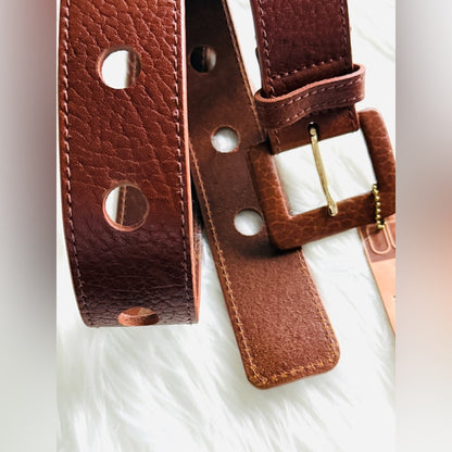 BRAVE Leather - Brown Stitch - YARUS COGNAC SHRUNKEN
