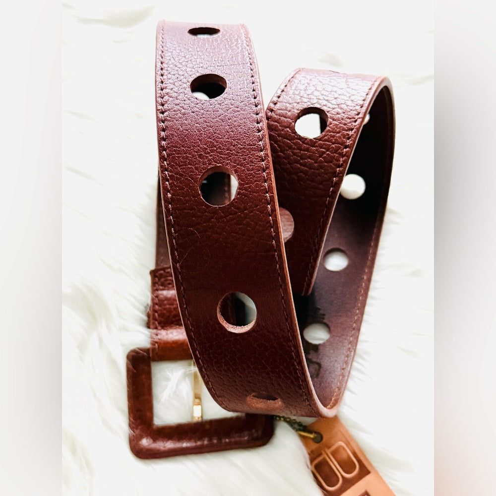 BRAVE Leather - Brown Stitch - YARUS COGNAC SHRUNKEN