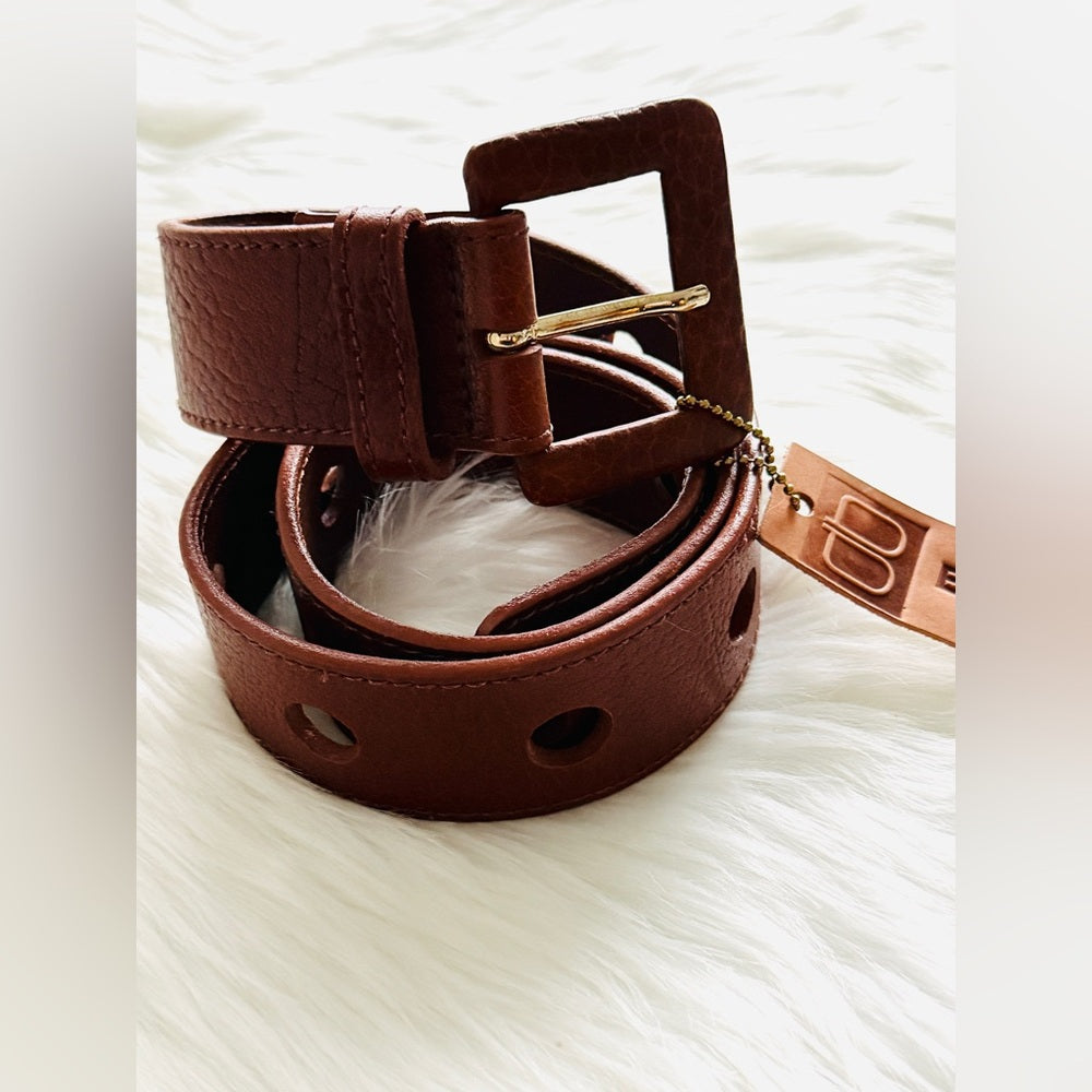 BRAVE Leather - Brown Stitch - YARUS COGNAC SHRUNKEN
