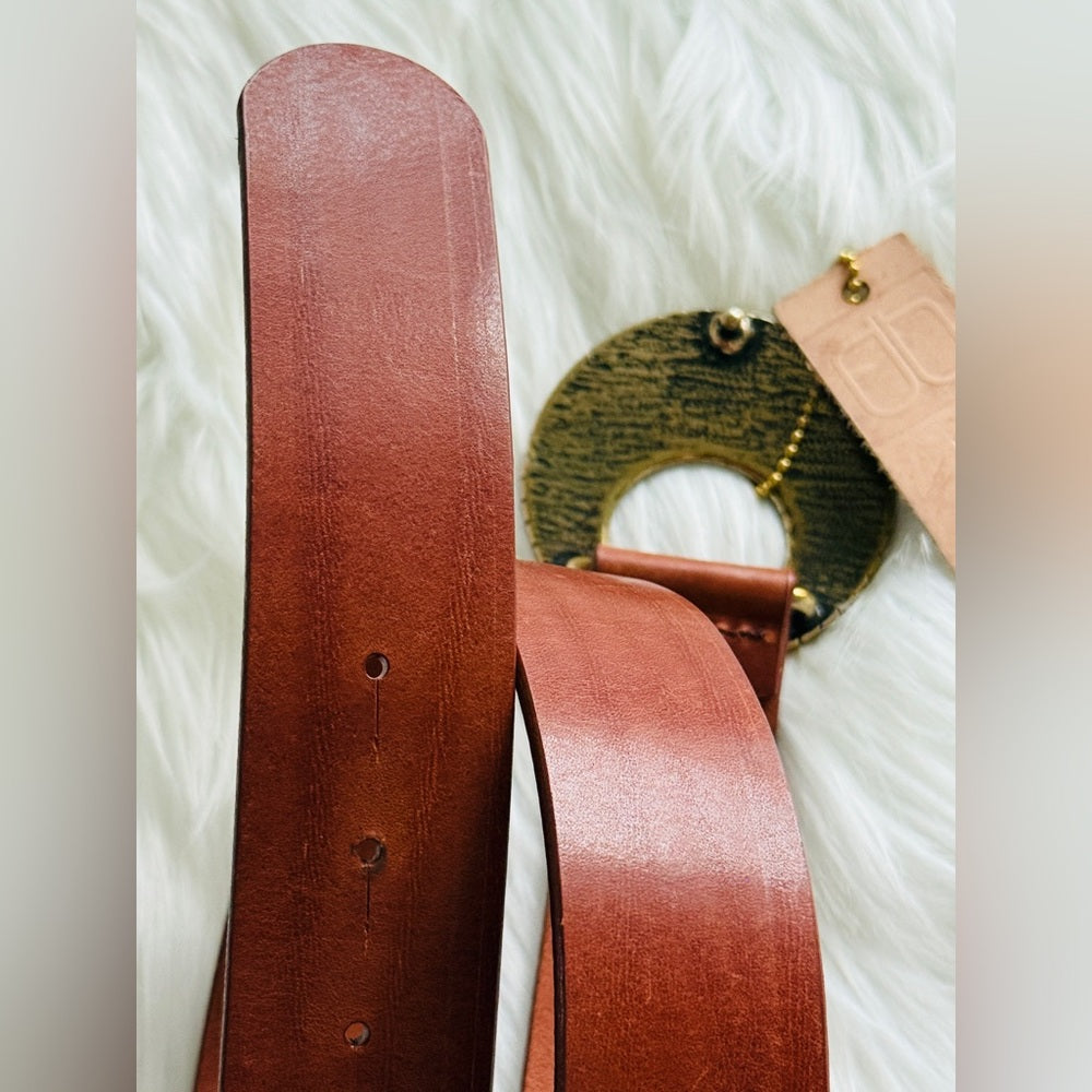 🇨🇦 Brave Leather Collection - Brown Leather w Gold buckle JAZZLYN