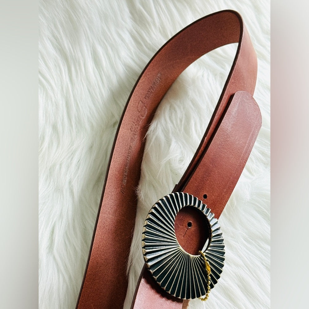 🇨🇦 Brave Leather Collection - Brown Leather w Gold buckle JAZZLYN