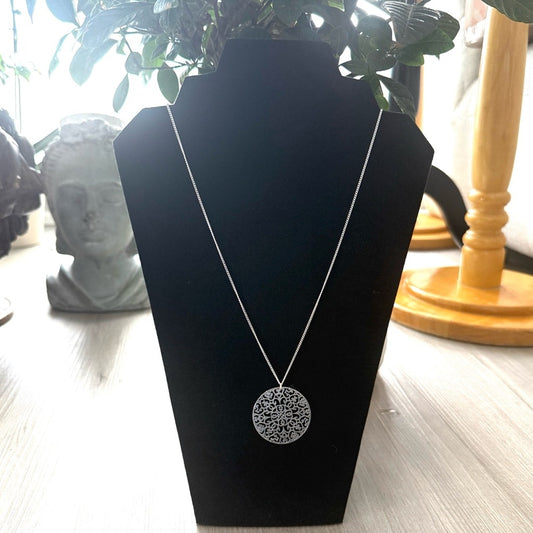 Patricia Necklace Beautiful Layering Piece Silver Tone