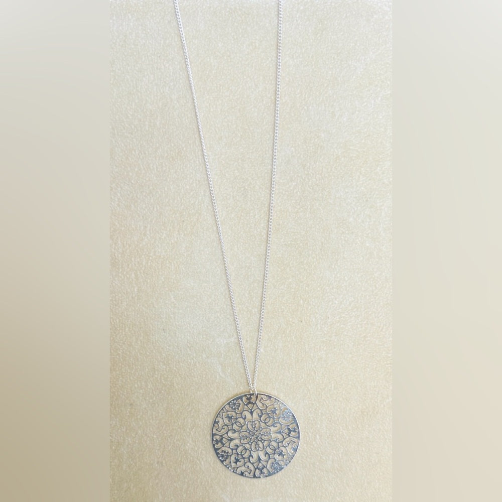 Patricia Necklace Beautiful Layering Piece Silver Tone