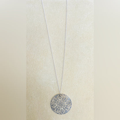 Patricia Necklace Beautiful Layering Piece Silver Tone
