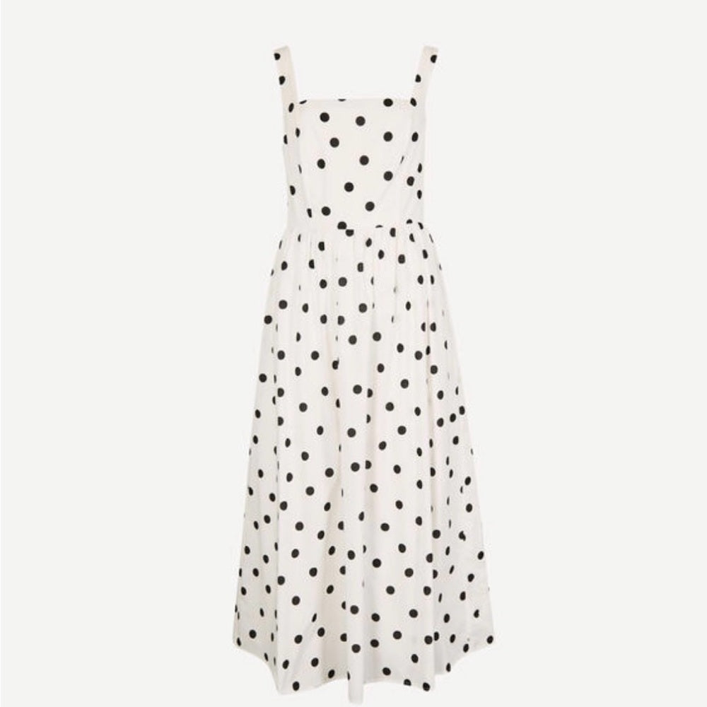 APRICOT 🍑 - Polkadot Marked Midi Dress
