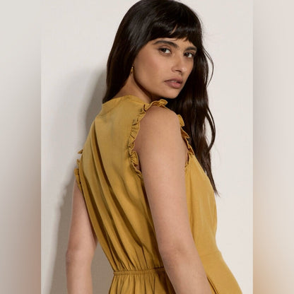 APRICOT 🍑 - Ruffle Button Down Dress