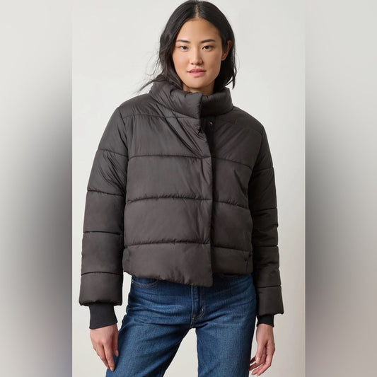 Lilla P 🌷 Black puffer Bomber Jacket