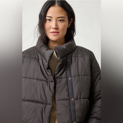 Lilla P 🌷 Black puffer Bomber Jacket