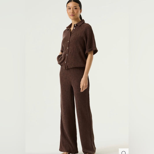 Elegant Brown Wide Leg Jumpsuit