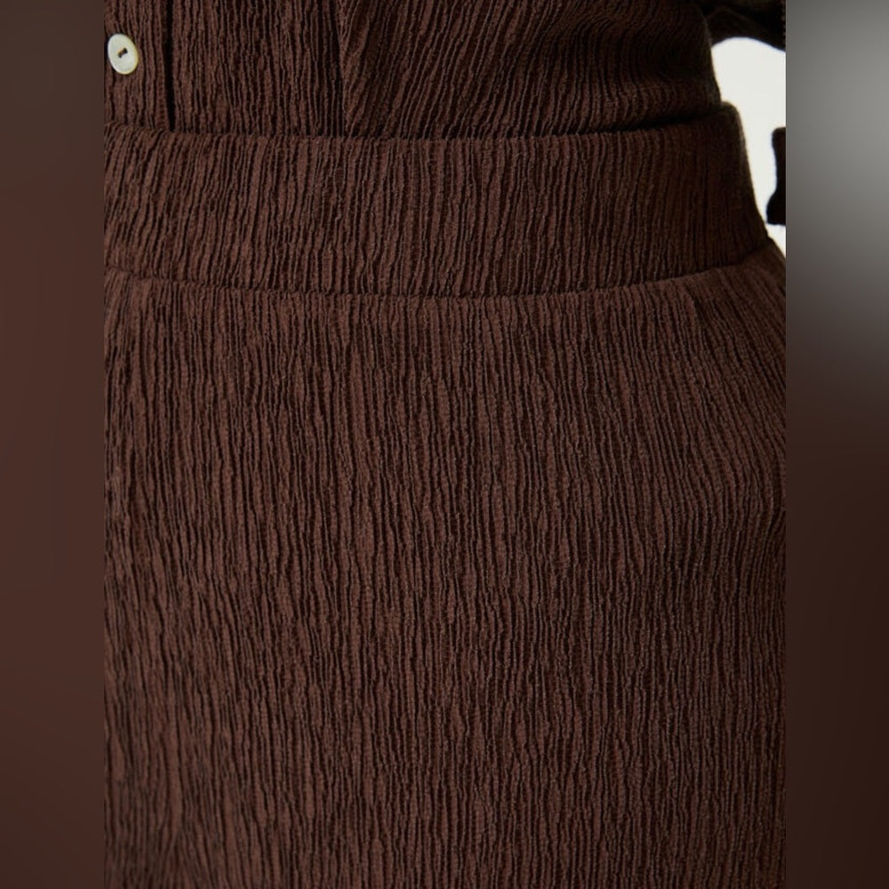 Elegant Brown Wide Leg Jumpsuit