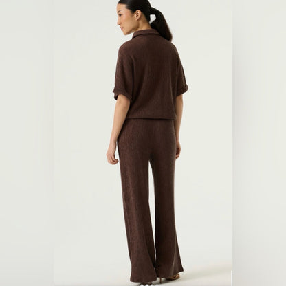 Elegant Brown Wide Leg Jumpsuit