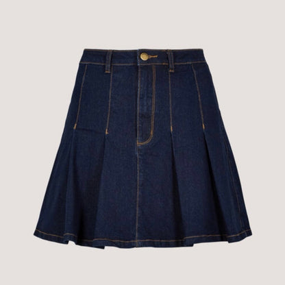 Apricot 🍑 - pleaded denim skirt
