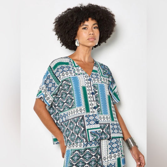 APRICOT 🍑- Folk patchwork Blouse