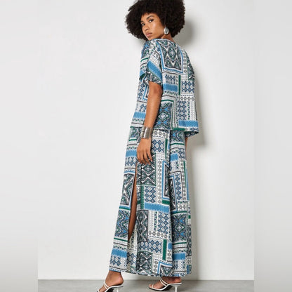 APRICOT 🍑-Folk Patchwork Wide Leg Trousers