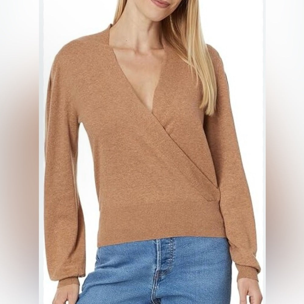 LILLA P 🌷-  Wrap Front Knit in Camel
