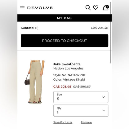 Nation LTD- Wide-Leg Split Hem Pull-On Pants in Light Beige