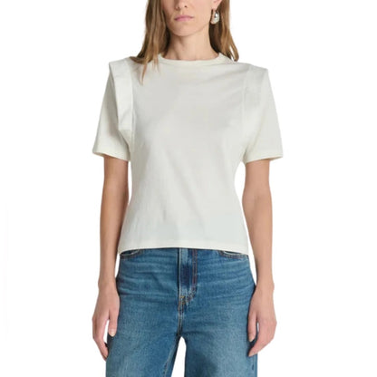 NATION LTD. - Thea Sleeve Inset Top, Porcelain