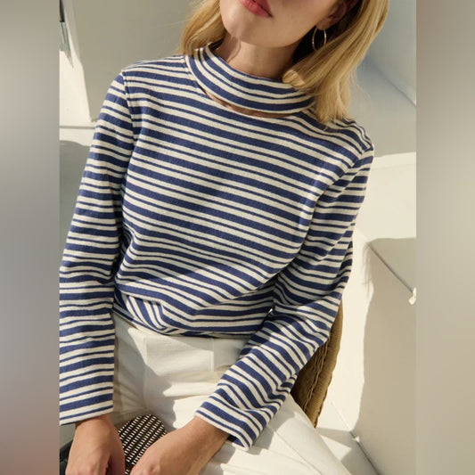 NATION LTD - DELPHINE SWEATSHIRT - TOSSED STRIPE