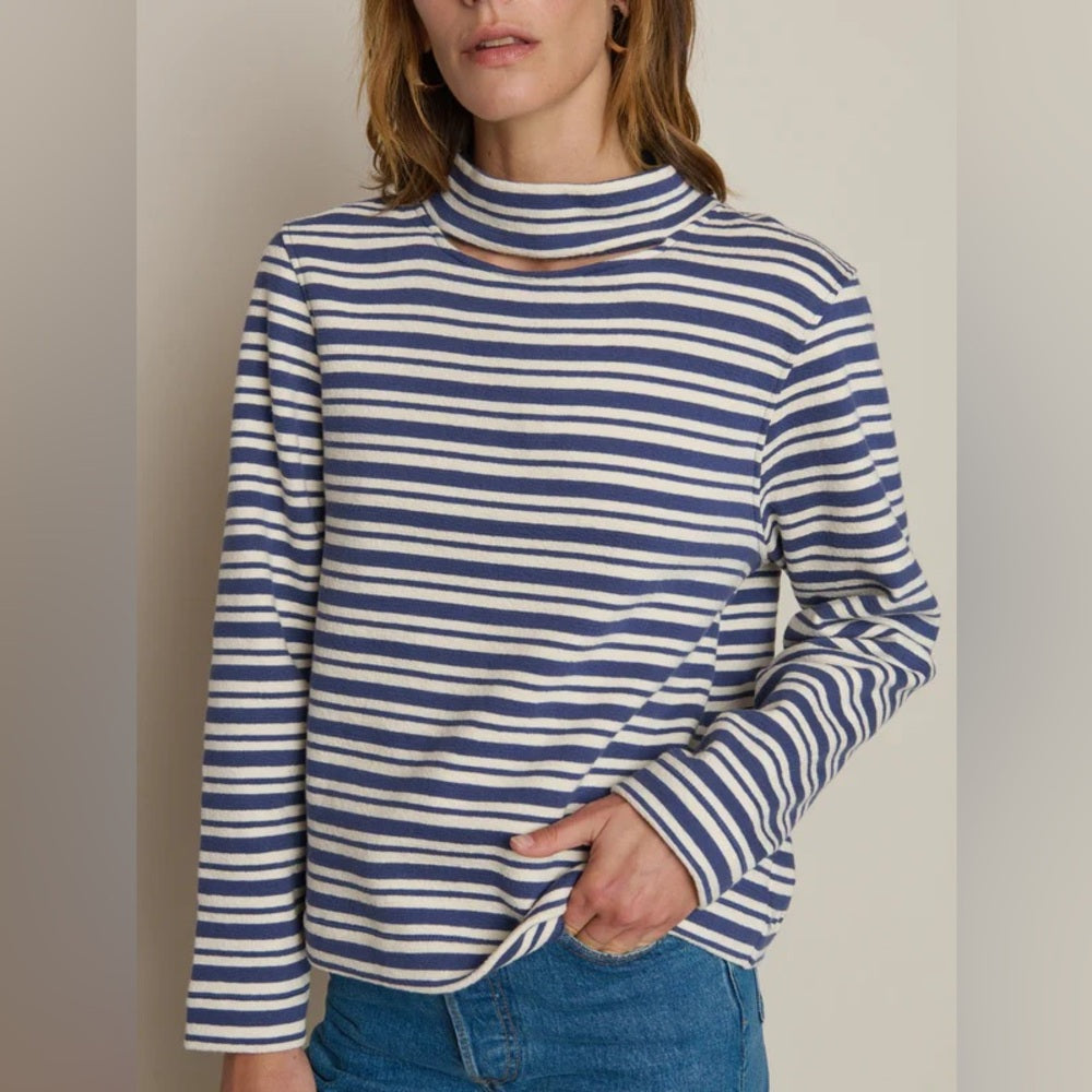 NATION LTD - DELPHINE SWEATSHIRT - TOSSED STRIPE