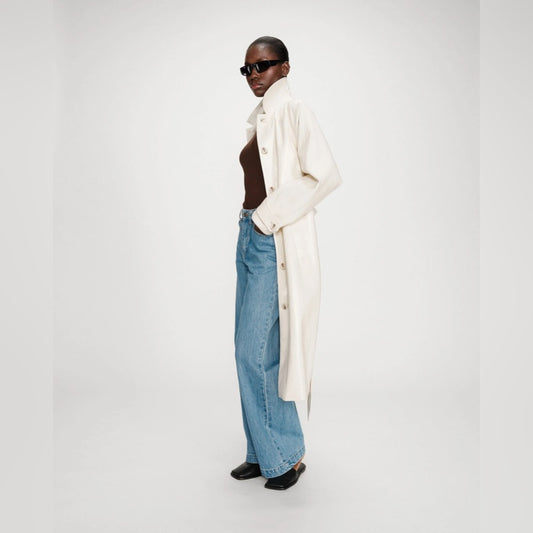 Grace & Mila - Cream Belted Trench Coat