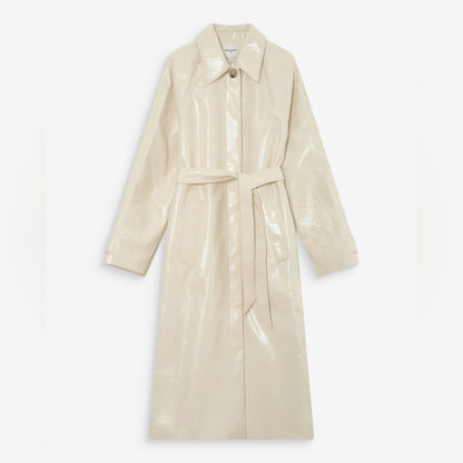 Grace & Mila - Cream Belted Trench Coat