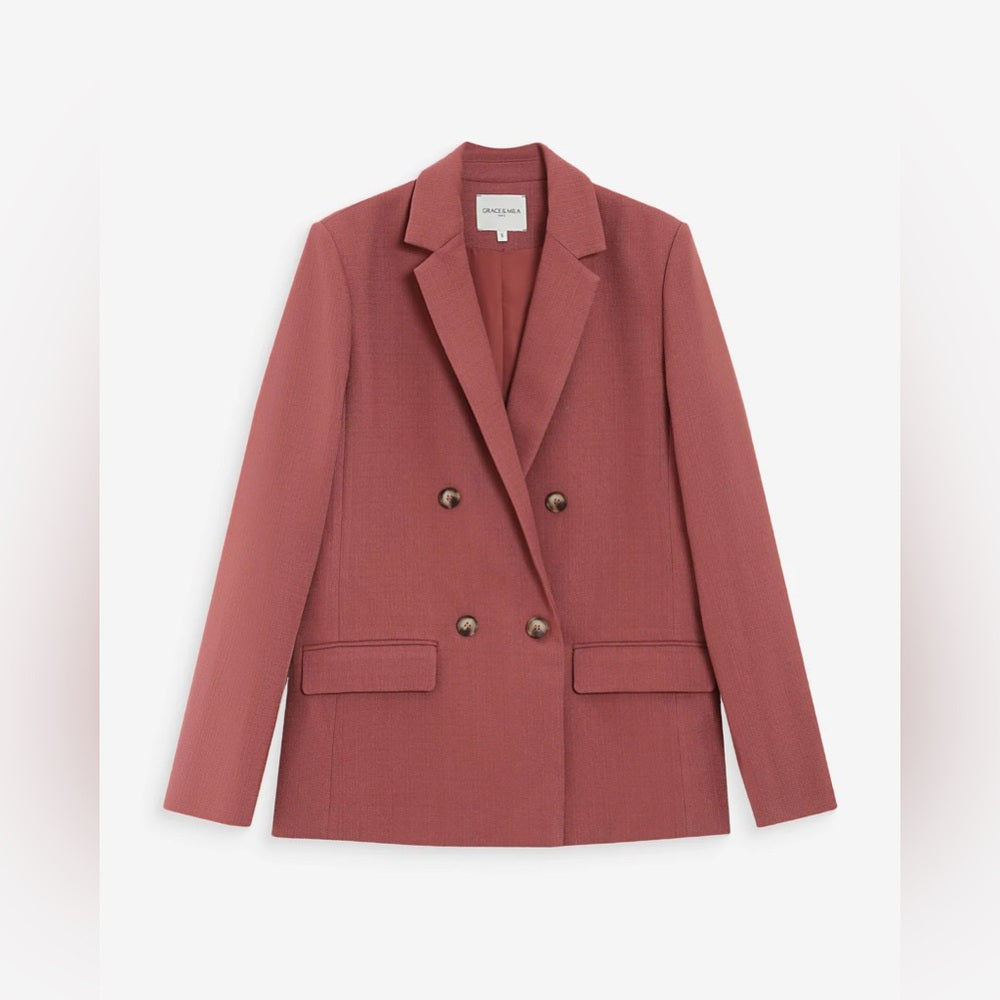 Grace & Mila - The PARFAITE tailored blazer TERRACOTTA