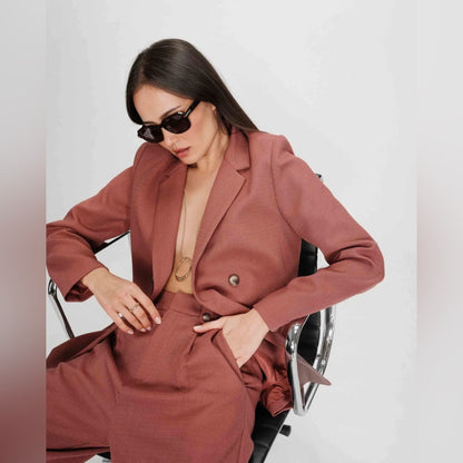 Grace & Mila - The PARFAITE tailored blazer TERRACOTTA