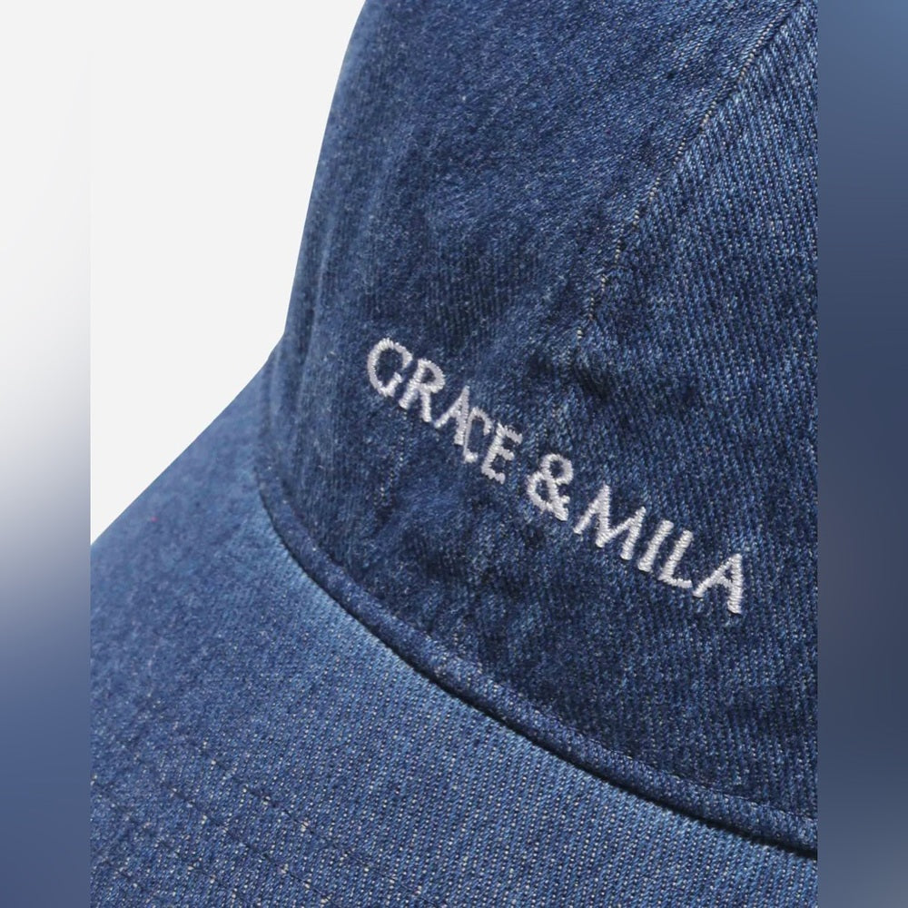ADJUSTABLE COTTON CAP WITH FRONT EMBROIDERY