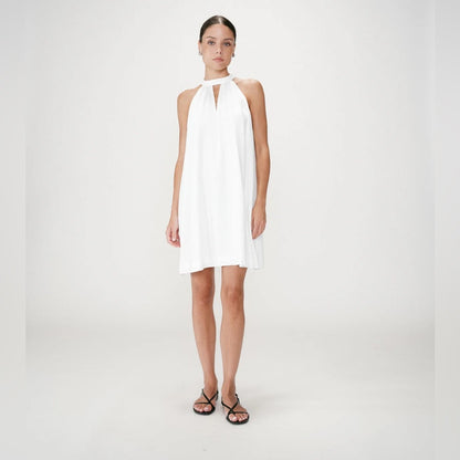 Grace & Mila - Halter Shift Dress - White