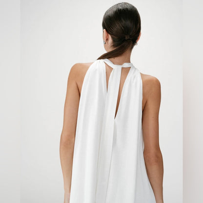 Grace & Mila - Halter Shift Dress - White