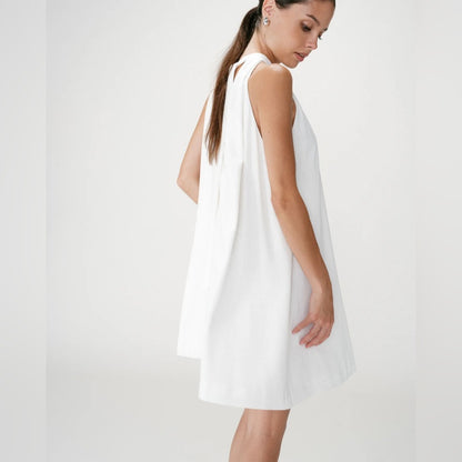Grace & Mila - Halter Shift Dress - White