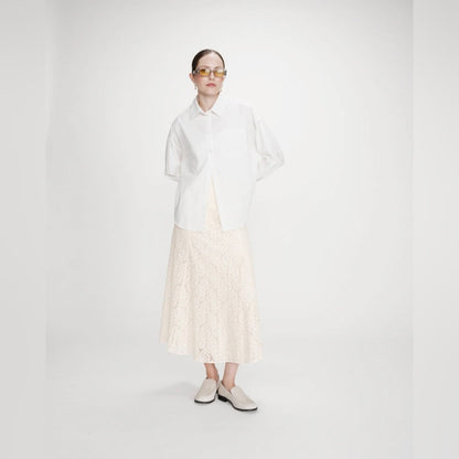 Grace & Mila - FLARED LONG LACE SKIRT
ECRU VISENYA