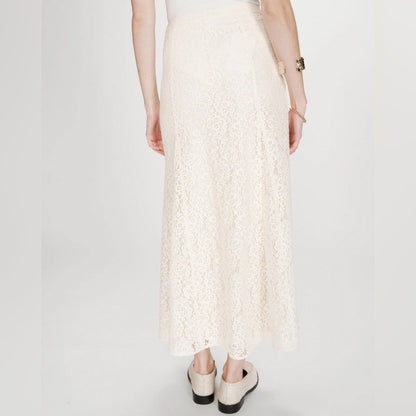 Grace & Mila - FLARED LONG LACE SKIRT
ECRU VISENYA