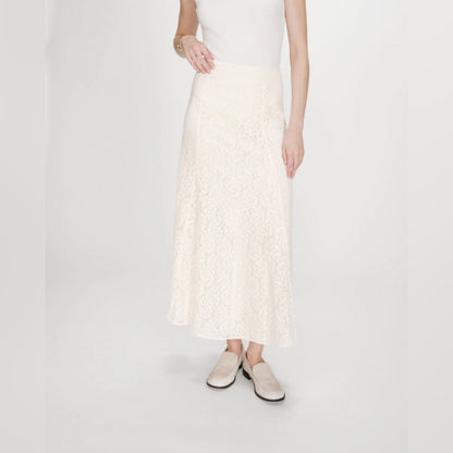 Grace & Mila - FLARED LONG LACE SKIRT
ECRU VISENYA