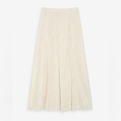 Grace & Mila - FLARED LONG LACE SKIRT
ECRU VISENYA