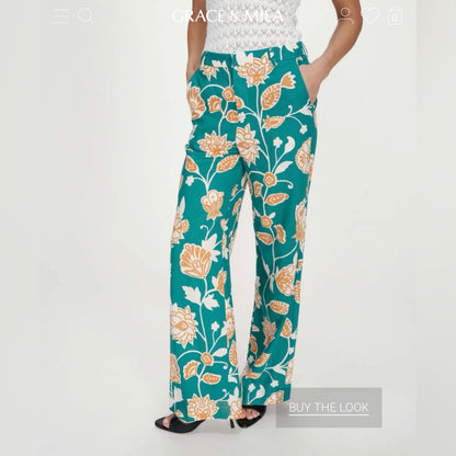 Grace & Mila - VARINO patterned wide-leg trousers