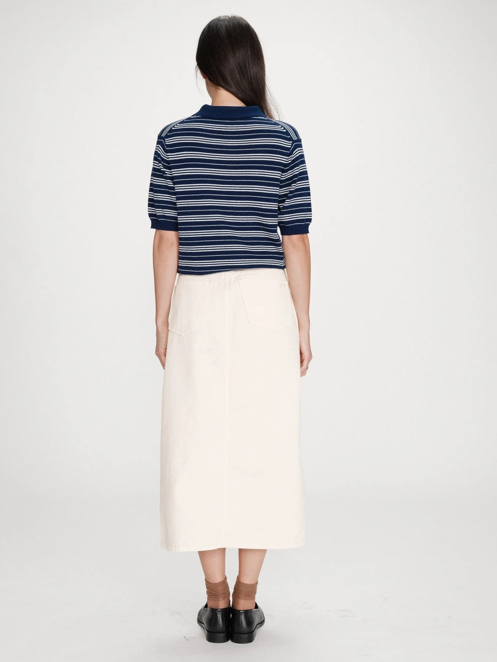 Grace & Mila - Striped Short Sleeve Polo