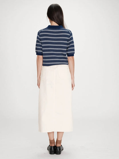 Grace & Mila - Striped Short Sleeve Polo