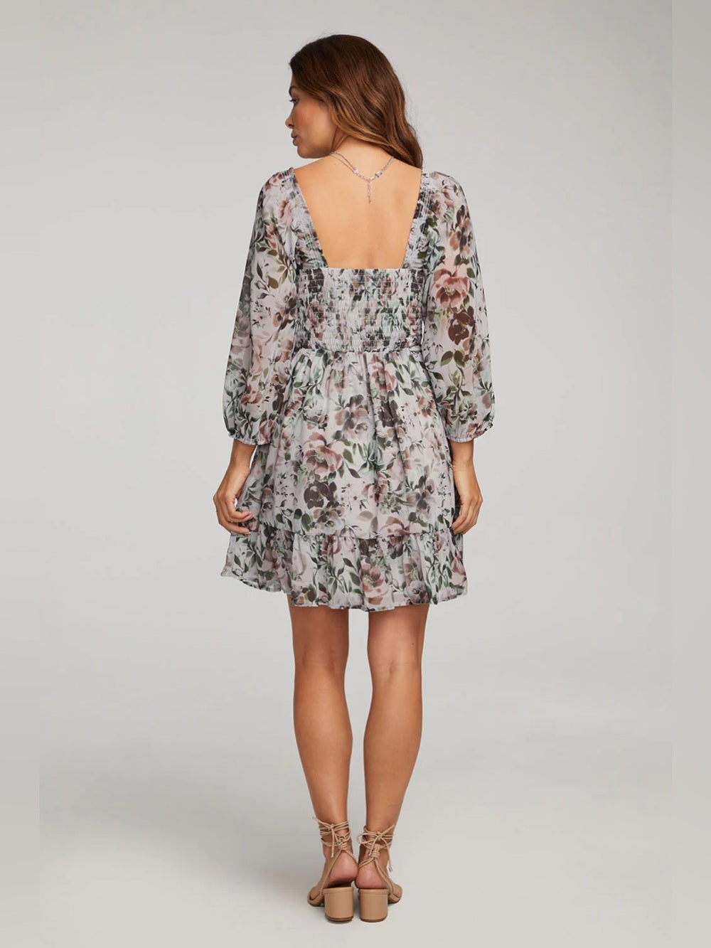 Saltwater Luxe - Floral Smocked Mini Dress