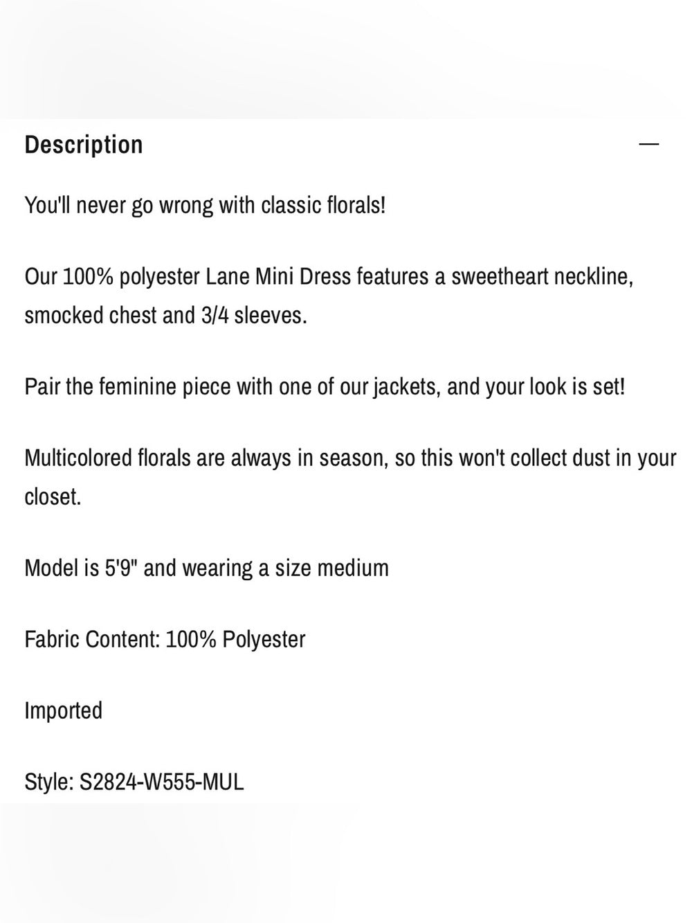 Saltwater Luxe - Floral Smocked Mini Dress