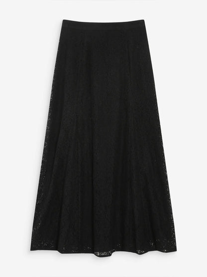 Grace & Mila - FLARED LONG LACE SKIRT
Black VISENYA