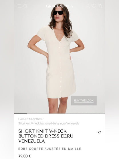 Grace & Mila - Knit V-Neck Dress