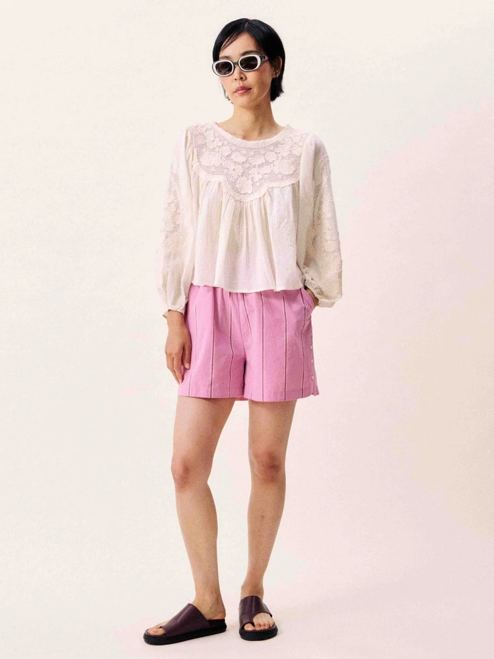 FRNCH 🇫🇷- ACASTE CREAM BLOUSE