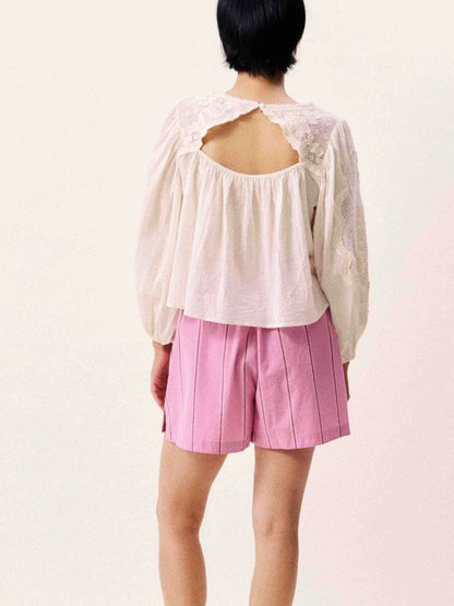 FRNCH 🇫🇷- ACASTE CREAM BLOUSE