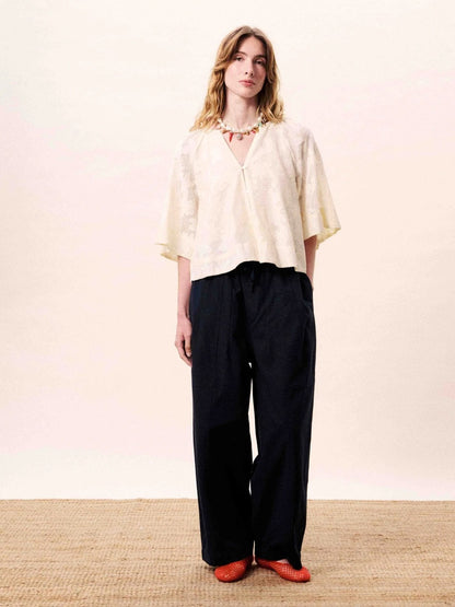 FRNCH 🇫🇷- MARESIAS CREAM BLOUSE