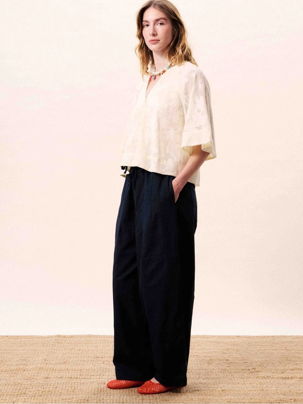 FRNCH 🇫🇷- MARESIAS CREAM BLOUSE