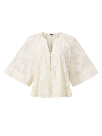 FRNCH 🇫🇷- MARESIAS CREAM BLOUSE