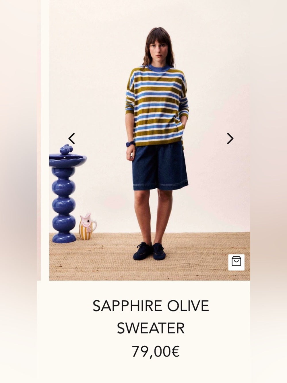 FRNCH 🇫🇷- SAPPHIRE OLIVE SWEATER