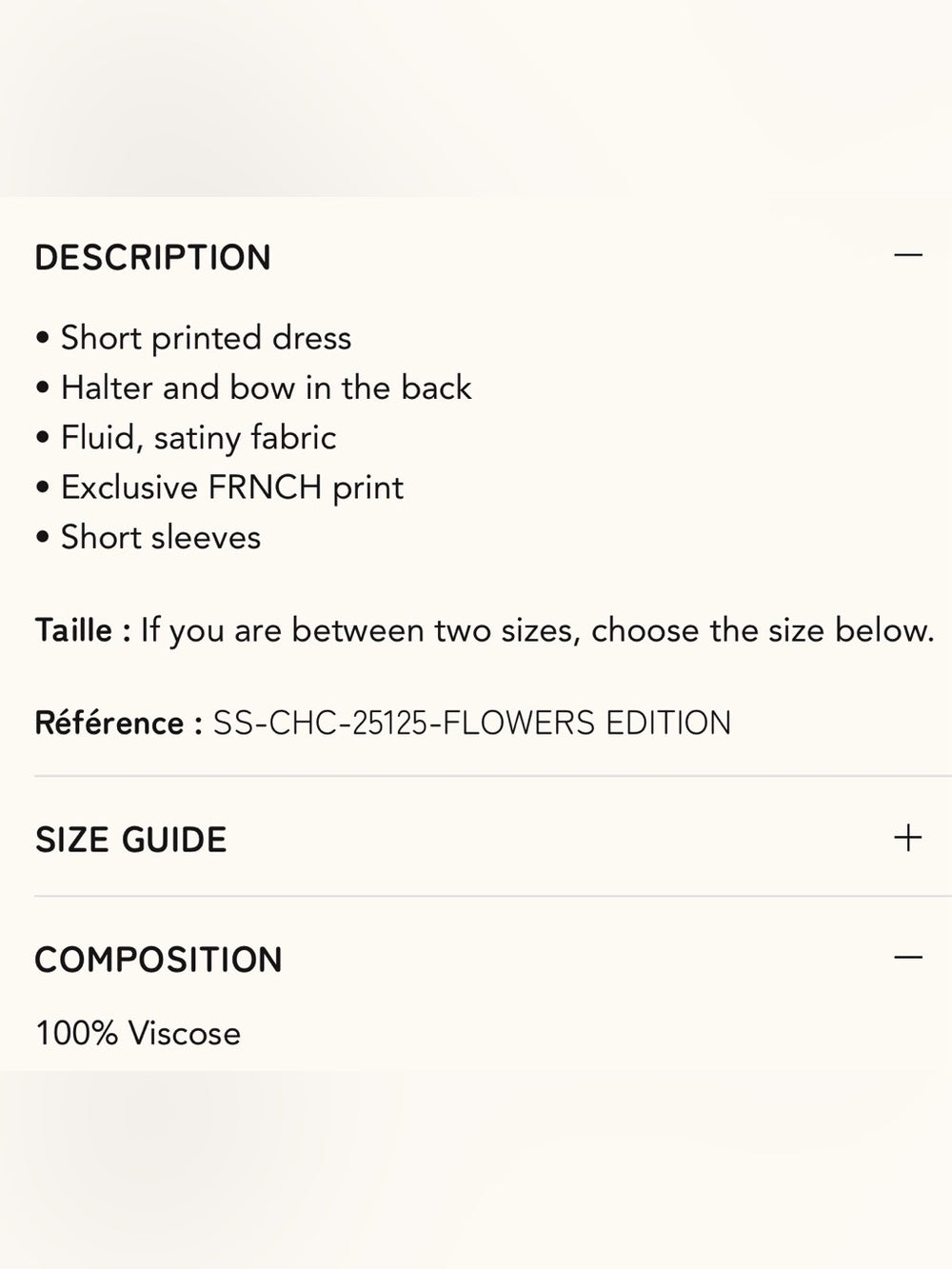 FRNCH 🇫🇷 - LEXIA FLEURS EDITION
DRESS