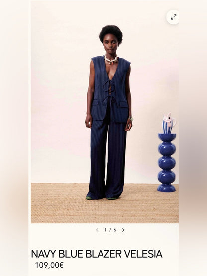 FRNCH 🇫🇷- NAVY BLUE BLAZER VELESIA